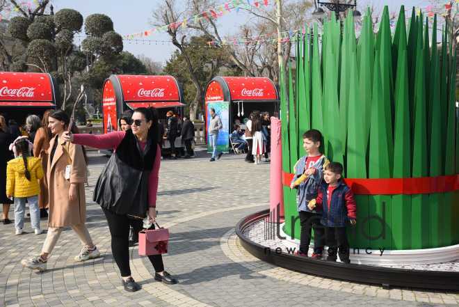 Bakıda Novruz bayramı qeyd olunur Azərbaycan Bakı 20 mart 2023
